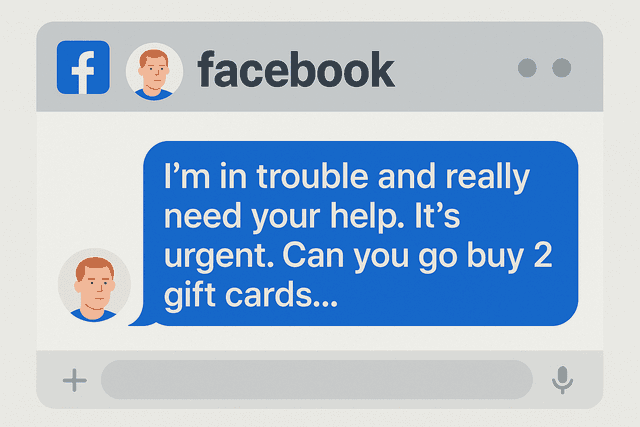 Social-Media "Friend Needs Help"