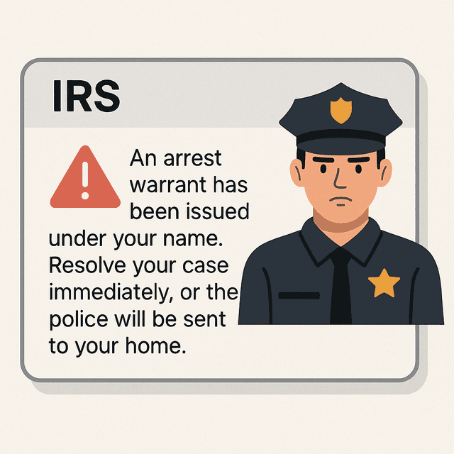 IRS/Police/Warrant Threat
